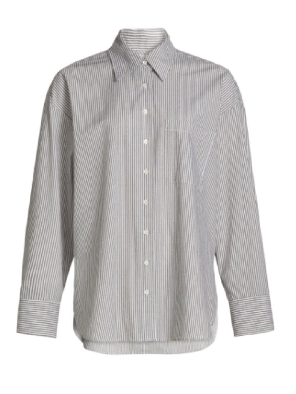 XiRENA Sydney shirt - Sage and White Striped Poplin Button-Down Shirt